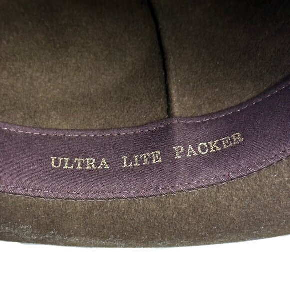 BAILEY of HOLLYWOOD Ultra Lite Wool Packer Fedora Hat Brown  display picture 1
